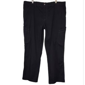 Carhartt Black Women's Drawstring Waist Work Cargo Pants Sz 2XL